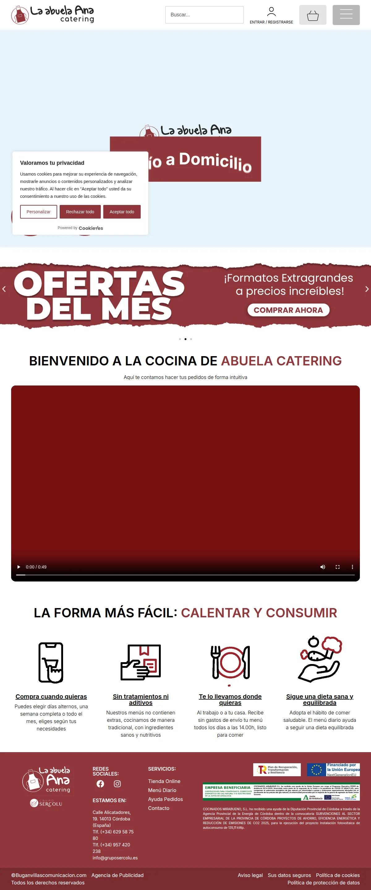 Captura de La Abuela Ana Catering